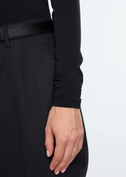 Tricot top met col