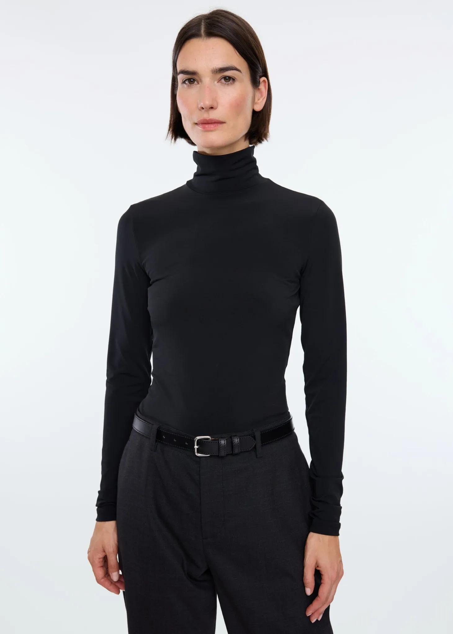 Tricot top met col