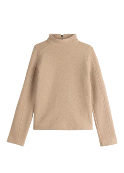 Turtle curl wool sweater