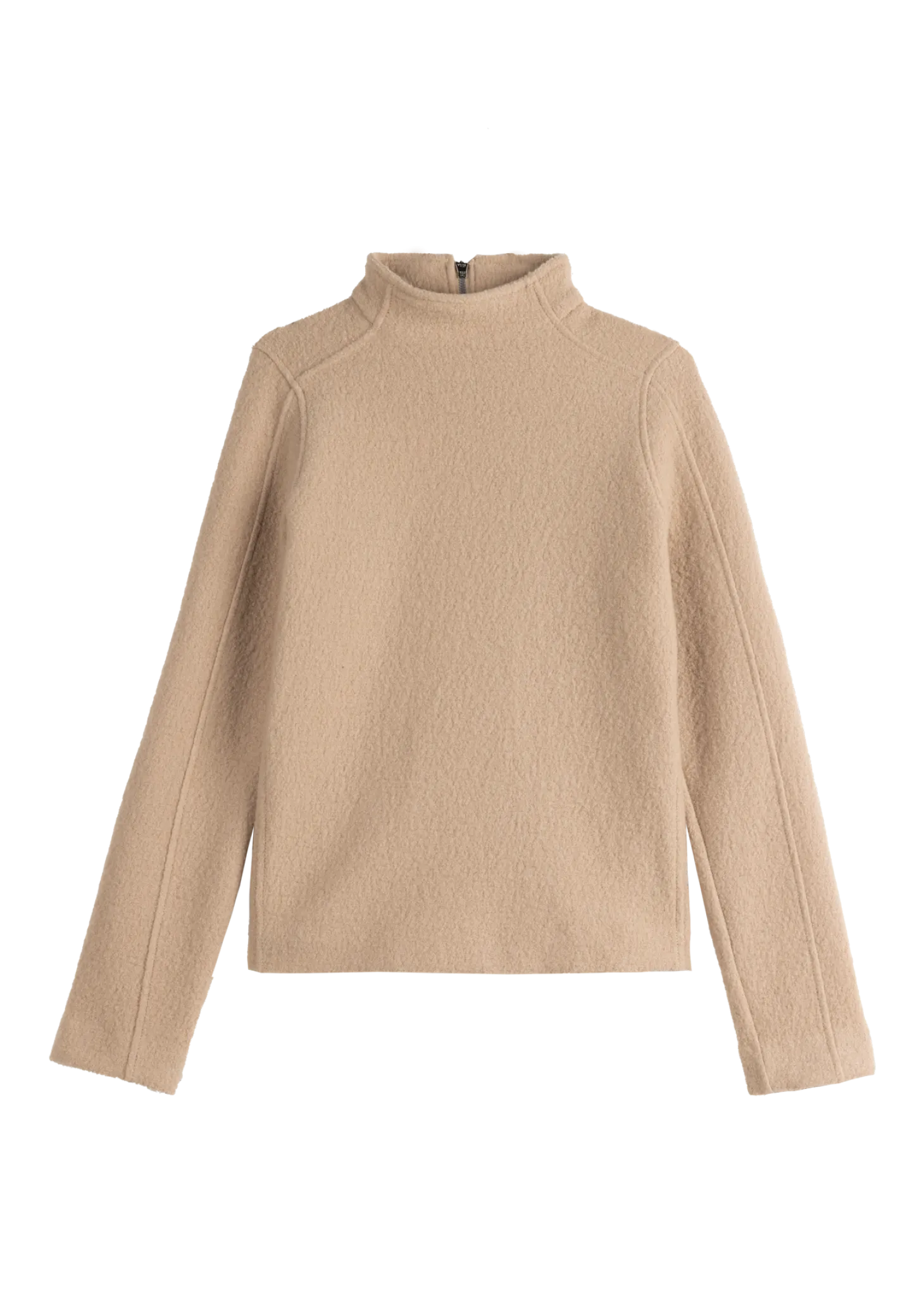 Turtle curl wool sweater