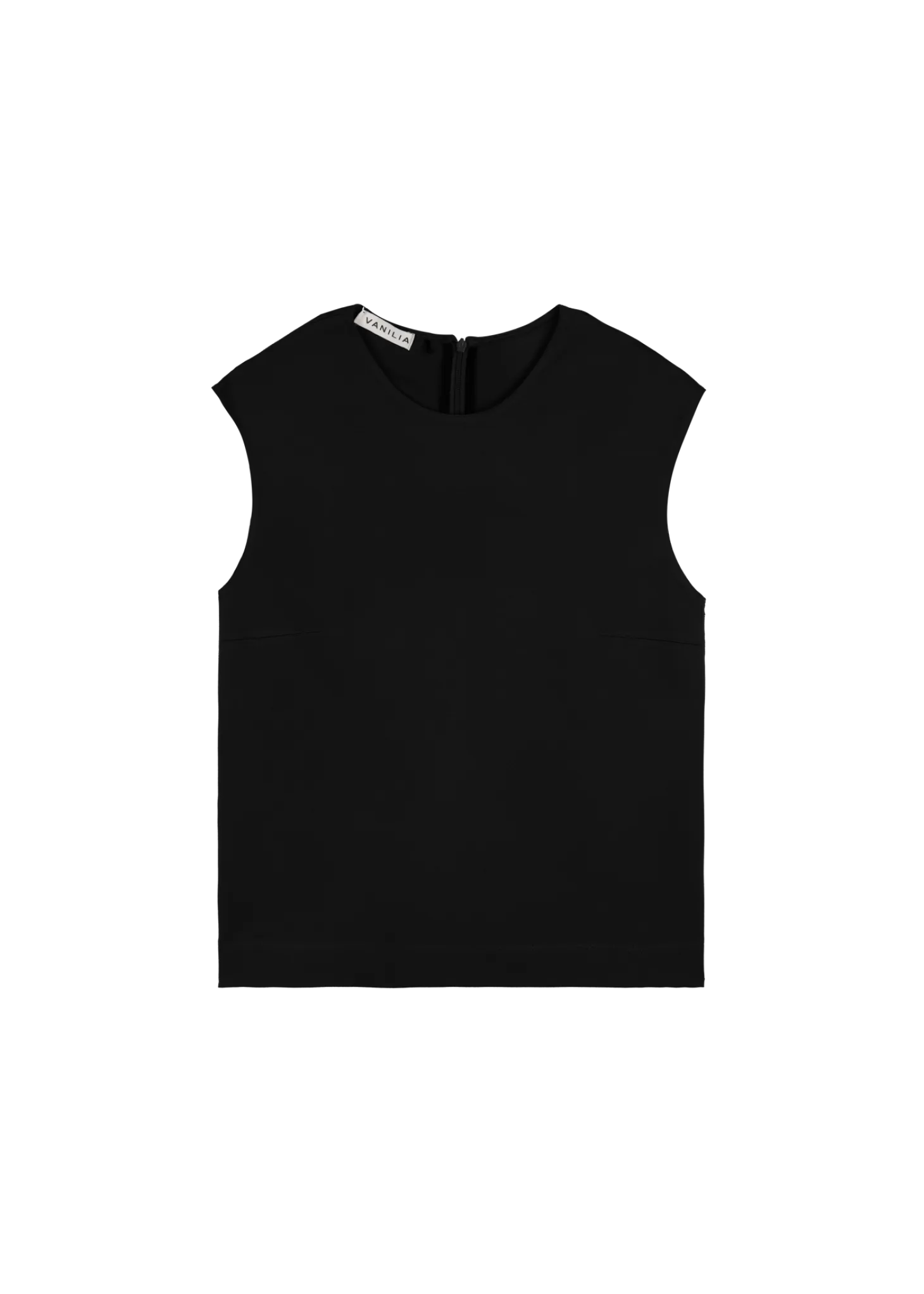 Twill mouwloze top