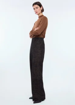 Velvet mix tricot trousers