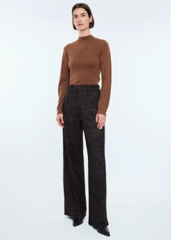 Velvet mix tricot trousers