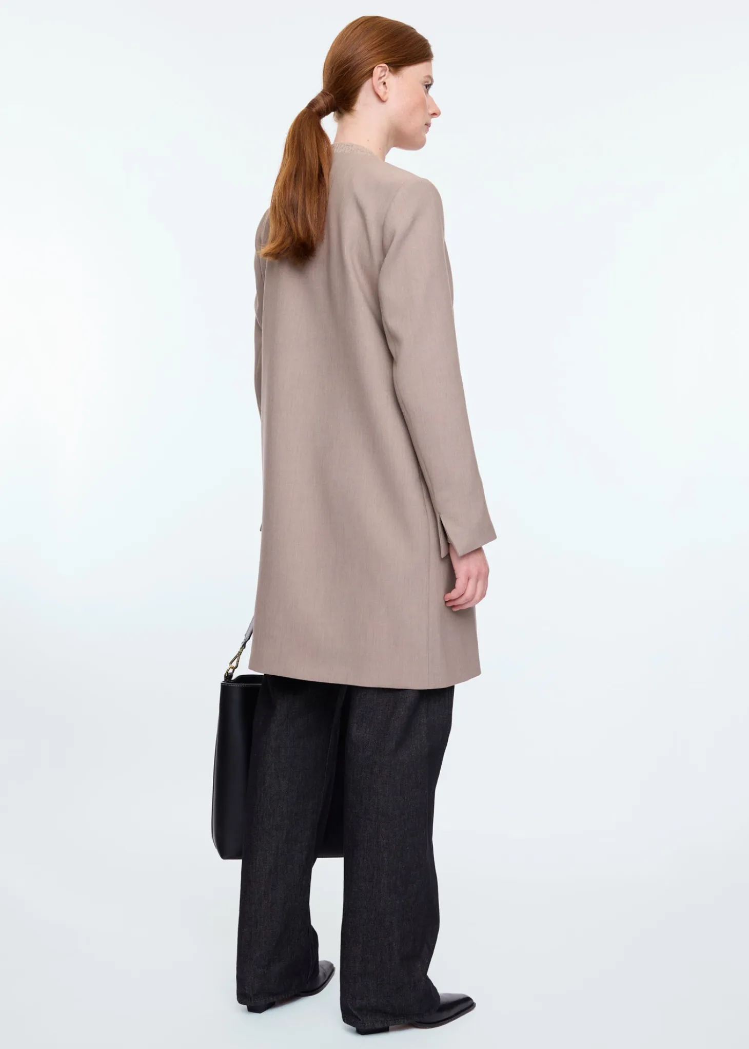 Viscose mix blazer