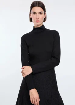 Viscose top met col