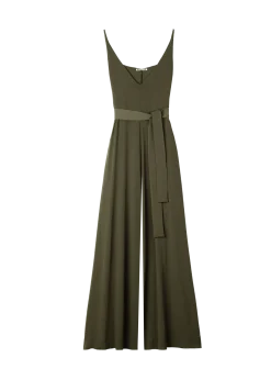 V-shape jersey jumpsuit