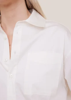 Wide fit cotton blouse