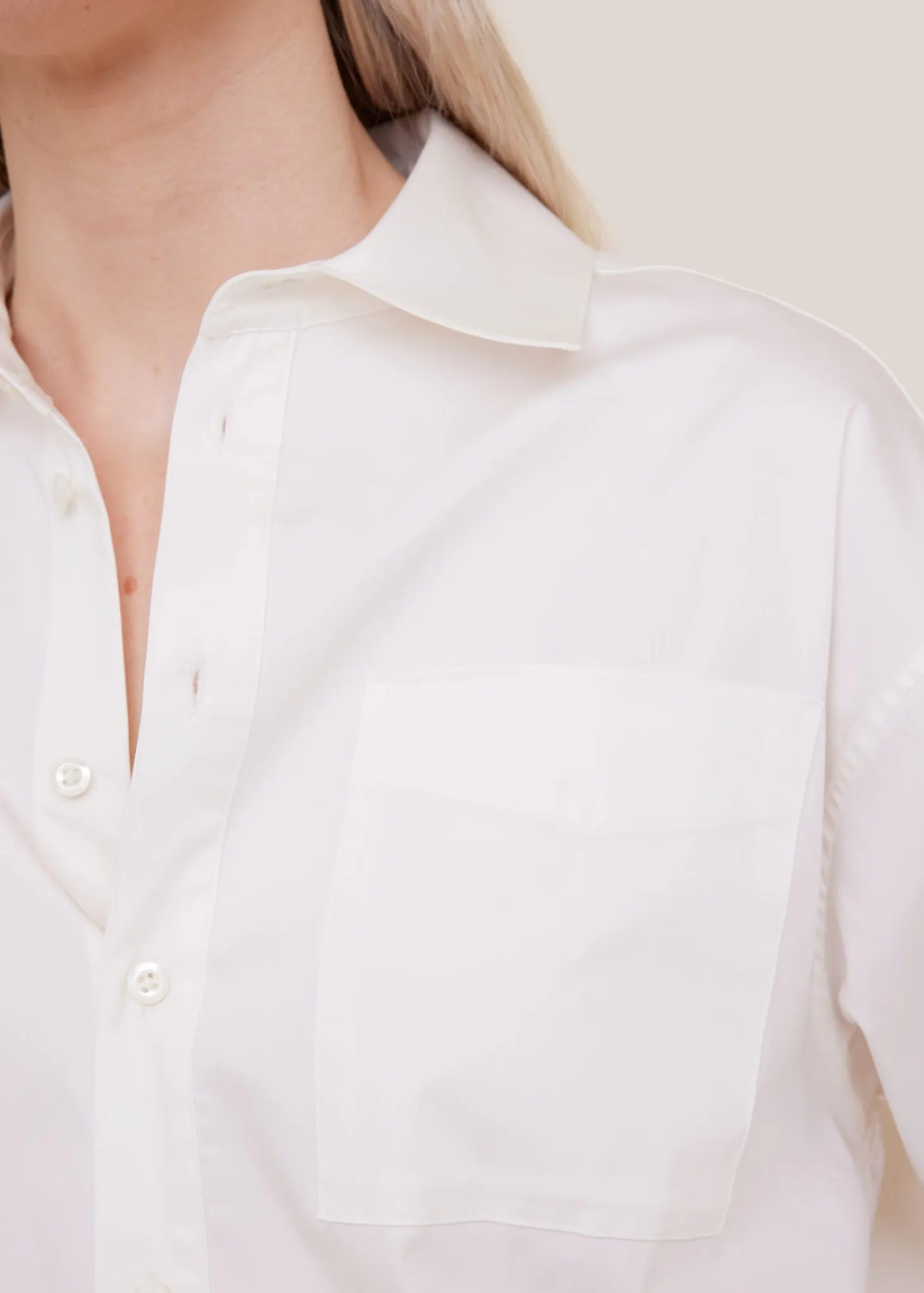 Wide fit cotton blouse