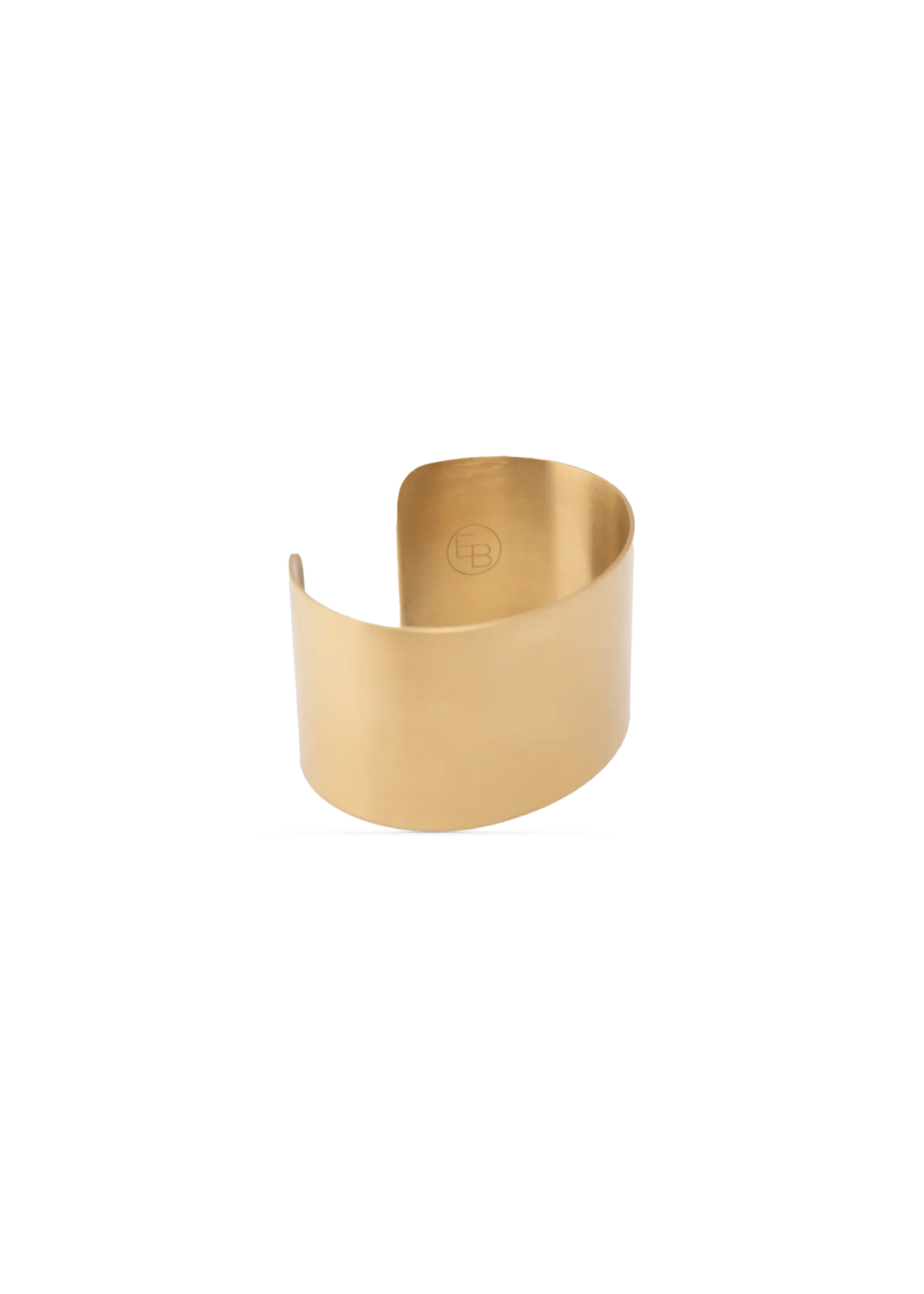 Wide gold plated bangle