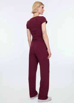 Wide leg chino