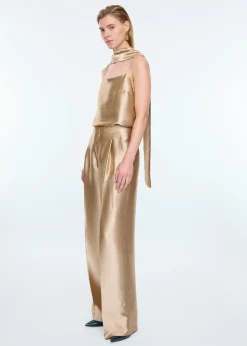 Wide metallic pants