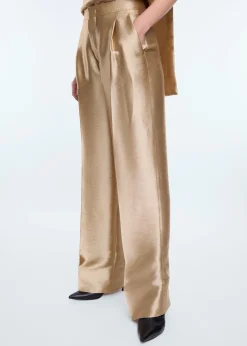 Wide metallic pants