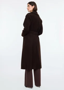Wool blend cloak coat