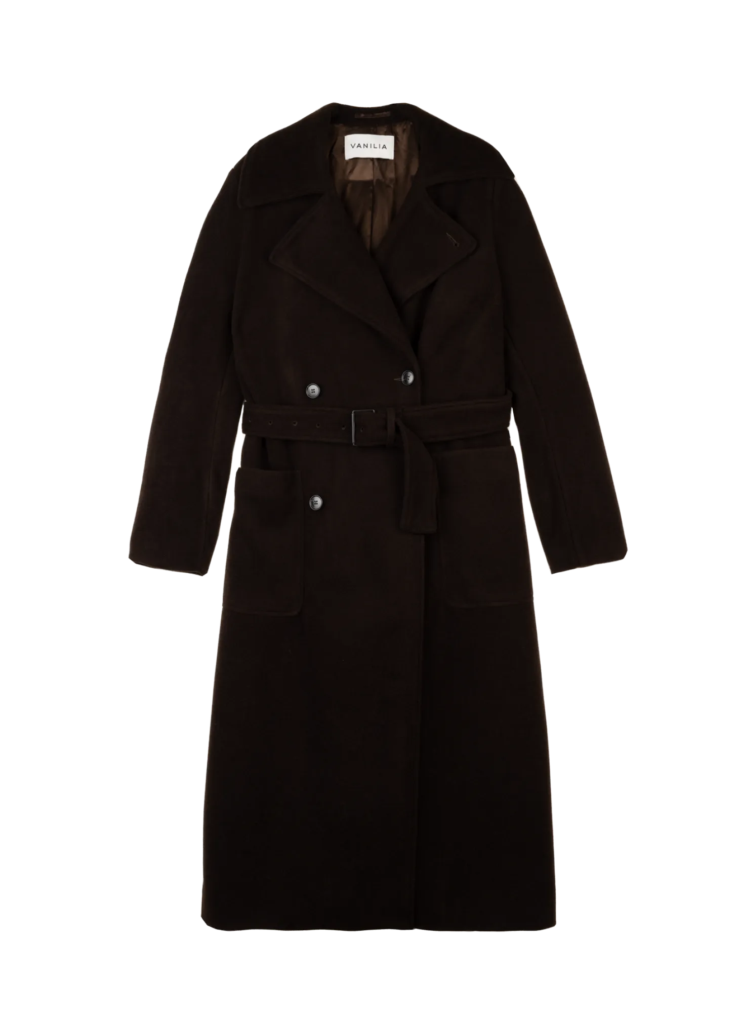 Wool blend cloak coat