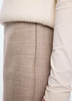 Wool mini skirt