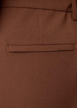 Wool tailored wide trousers