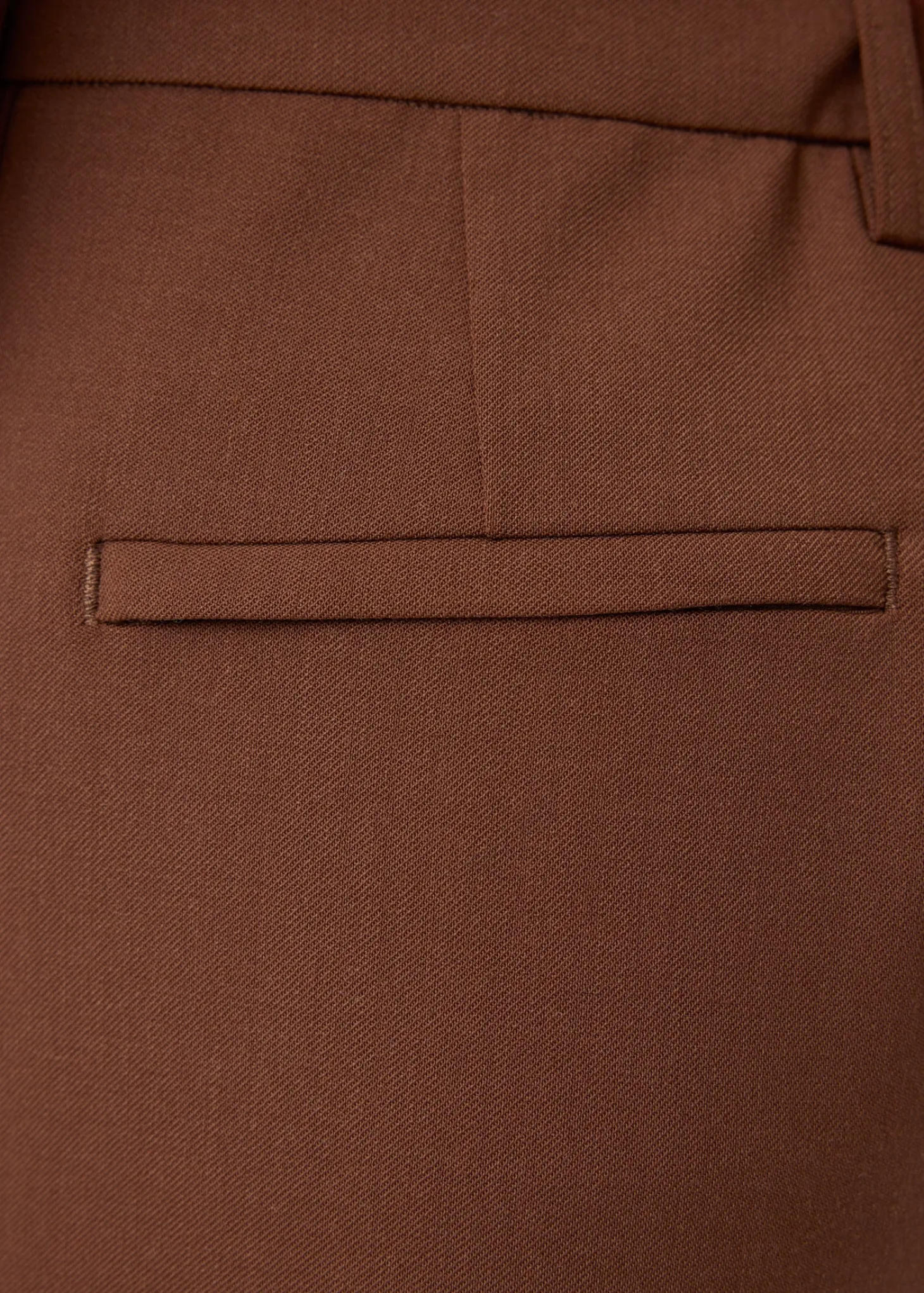 Wool tailored wide trousers