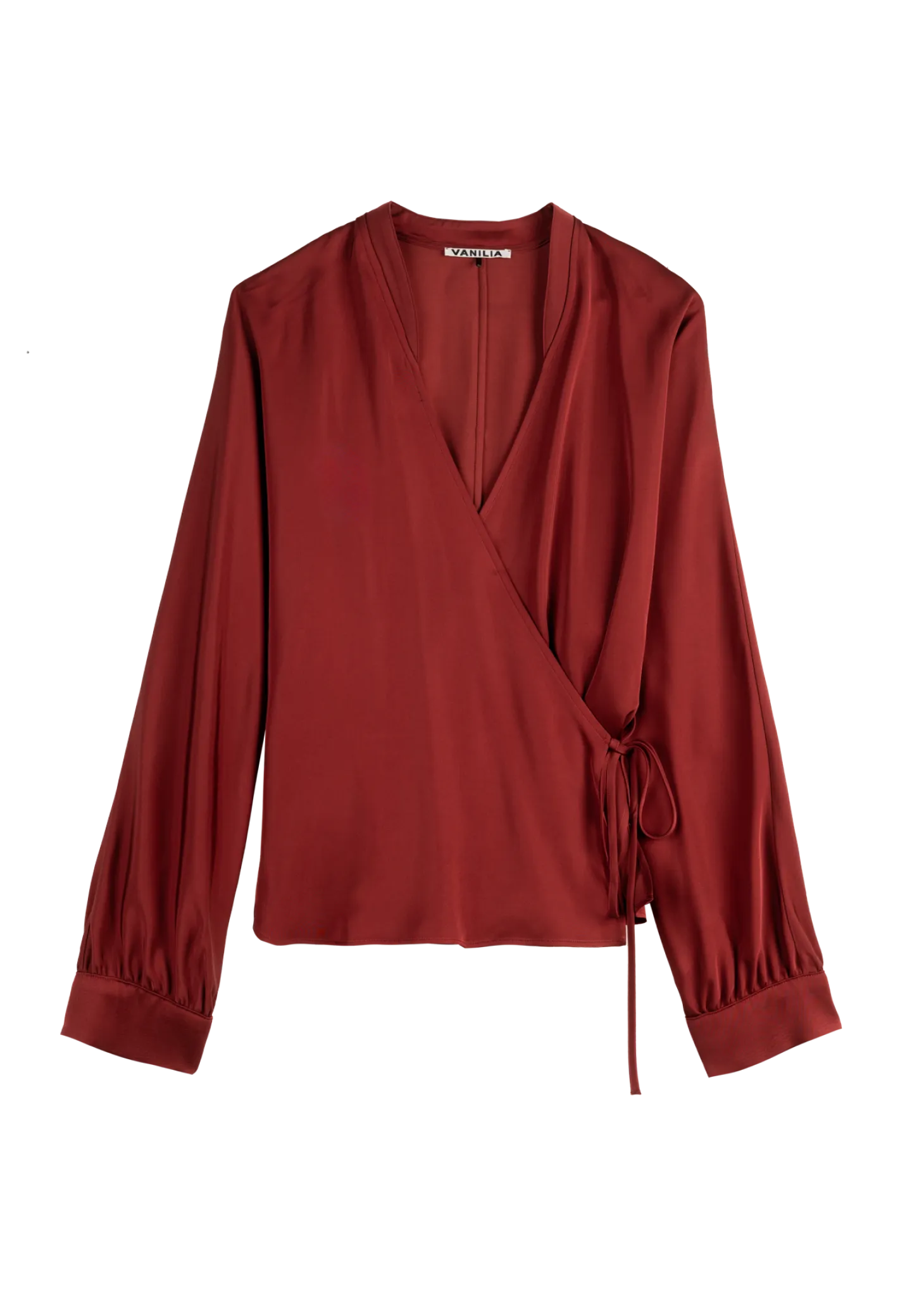 Wrap viscose blouse