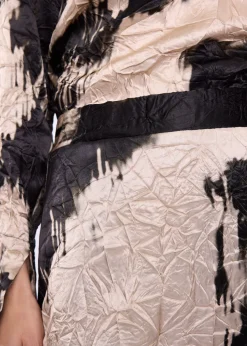 Wrinkle champagne skirt