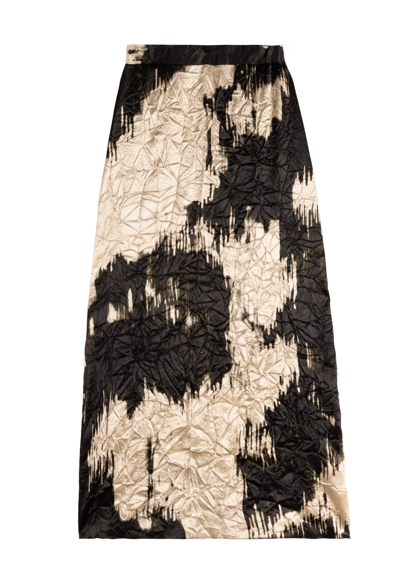 Wrinkle champagne skirt