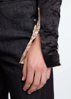 Wrinkle champagne top