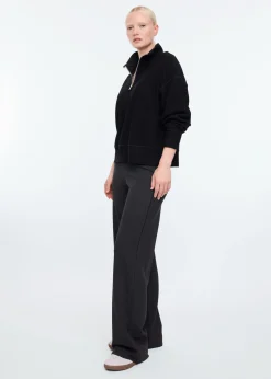 Zip up struc sweater