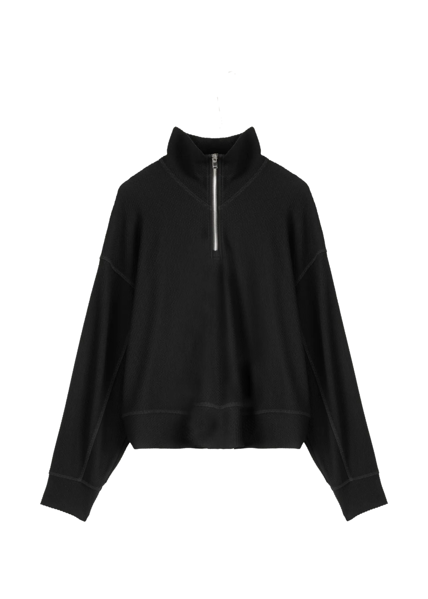 Zip up struc sweater